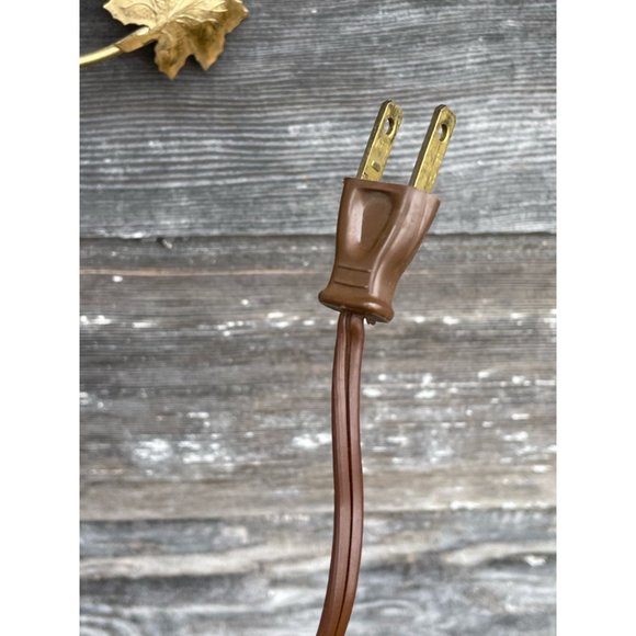 Vintage MCM United Starburst Ivy Leaves Electric wall clock Gold - Picture 14 of 14